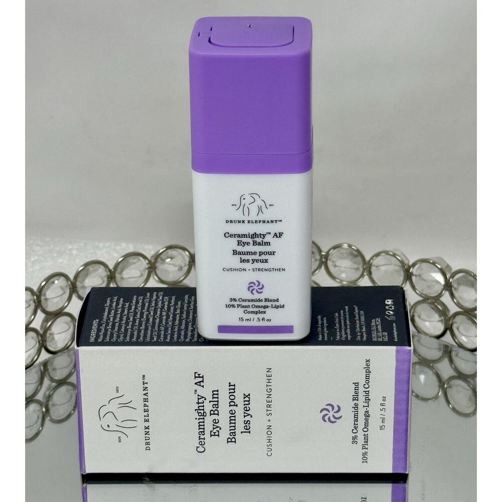 Drunk Elephant Ceramighty AF Eye Balm 0.5 fl oz 15 ml Full Size Soothes Dry Skin